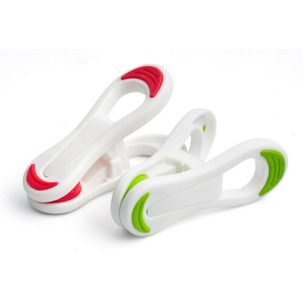 30 soft-handled clothespins, multi-functional clips, with rubber bag